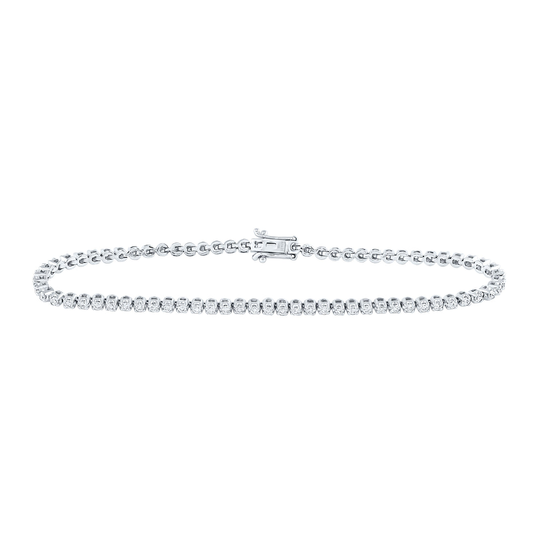 14kt Gold Diamond Tennis Bracelet 1-1/5 ctw