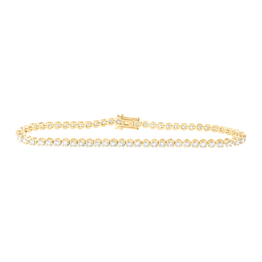 14kt Gold Diamond Tennis Bracelet 2 ctw