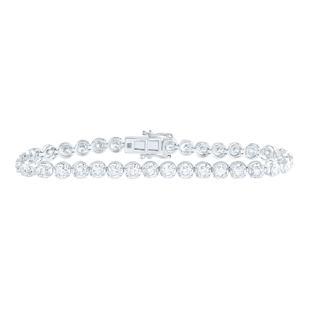 14kt Gold Diamond Tennis Bracelet 6 ctw