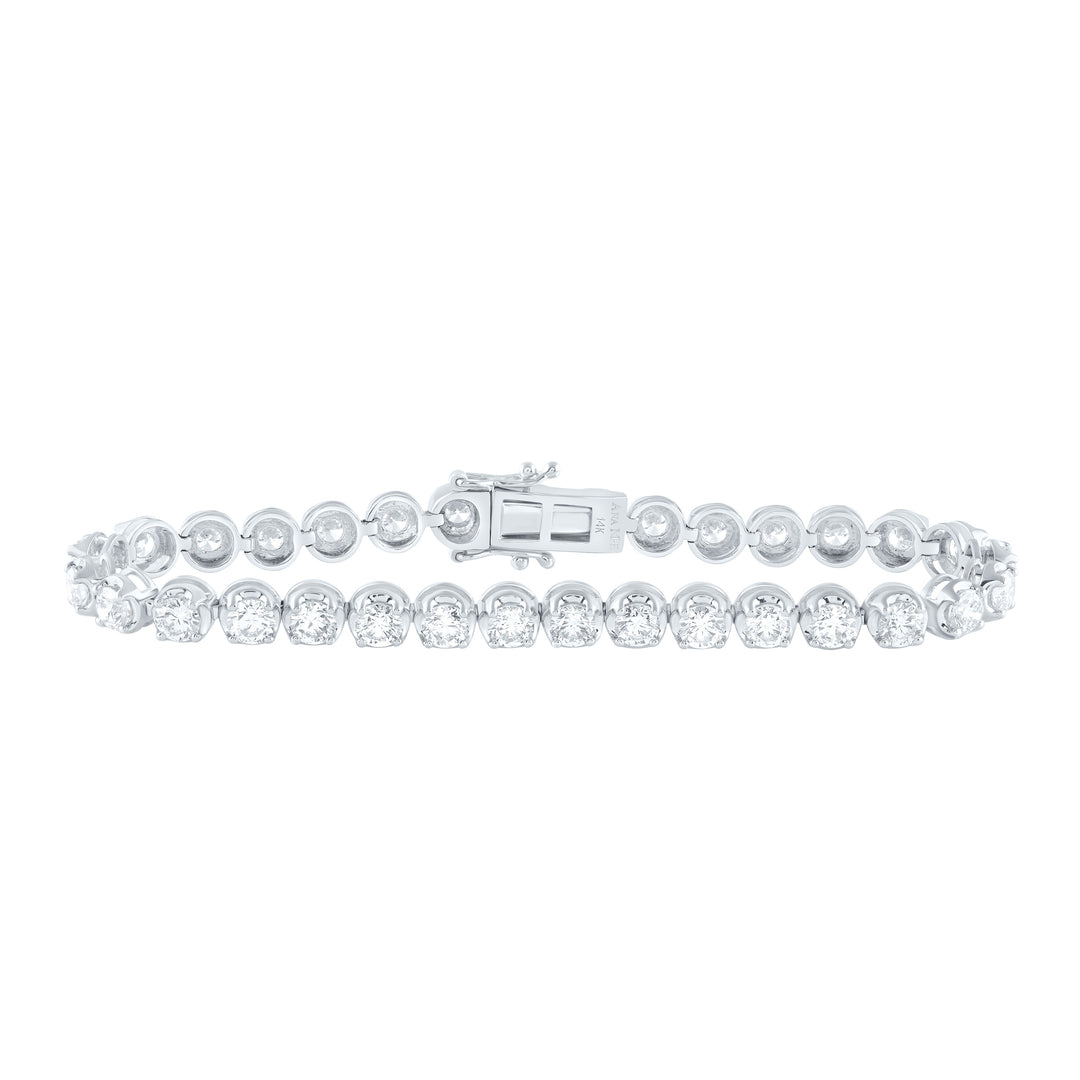 14kt Gold Diamond Tennis Bracelet 7 ctw