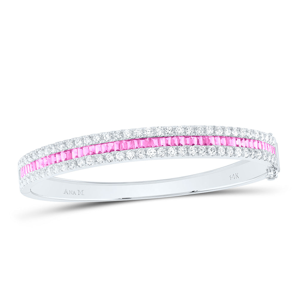 14kt Gold Diamond Bangle 2-3/4 ctw