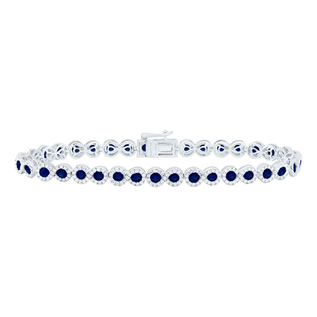 14kt Gold Diamond Bracelet 1-3/8 ctw