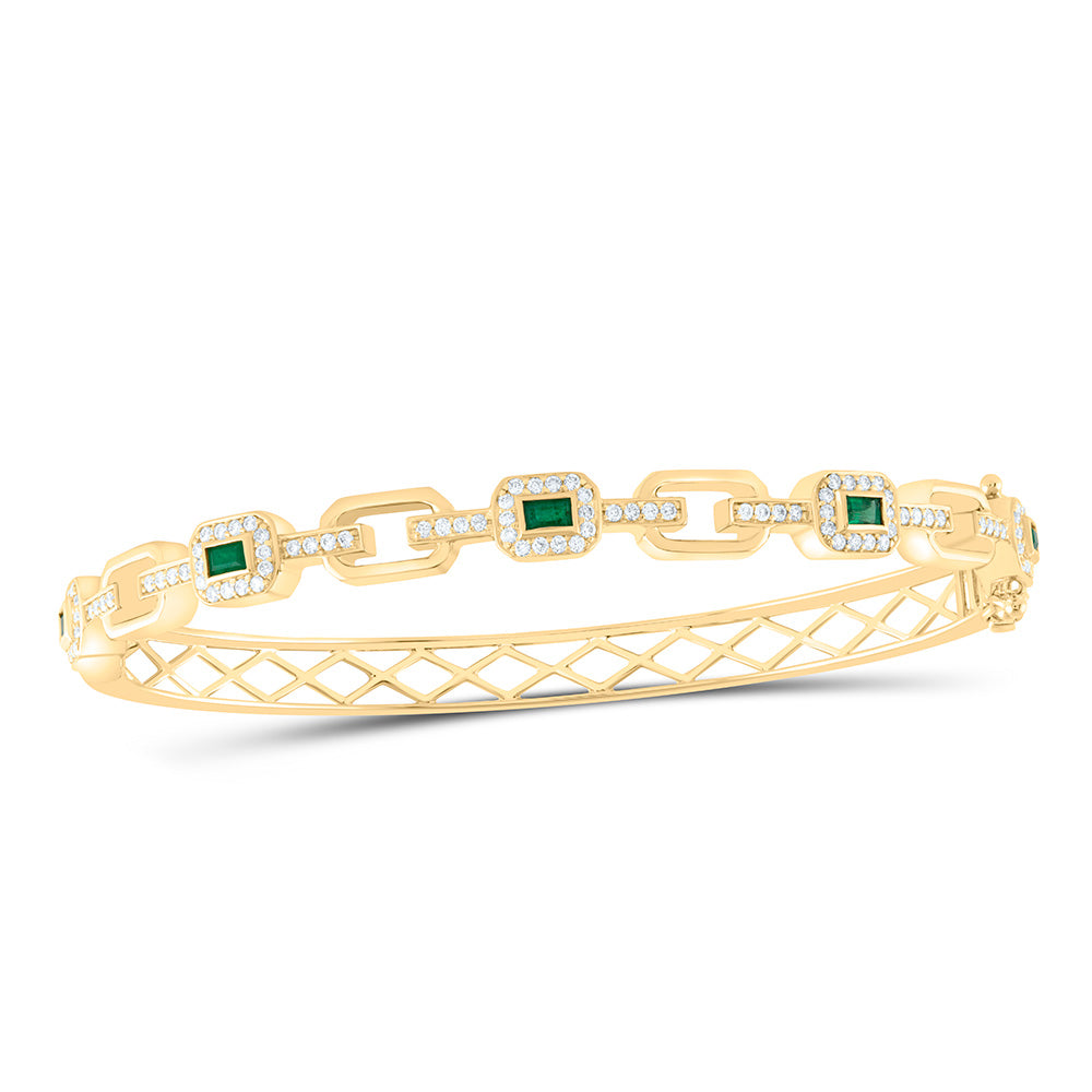 14kt Gold Diamond Bangle 1/2 ctw