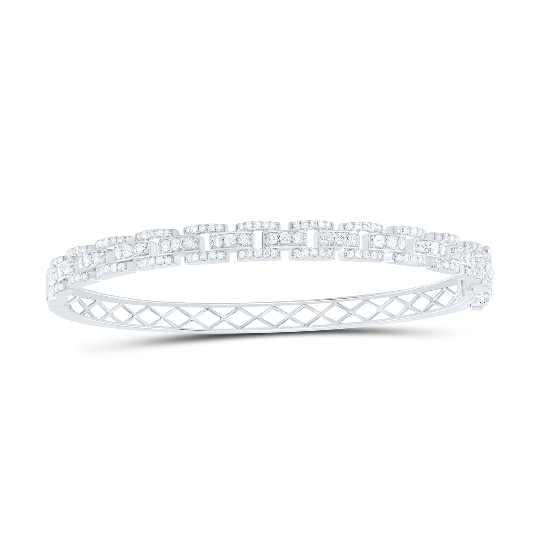 14kt Gold Diamond Bangle 1-1/4 ctw