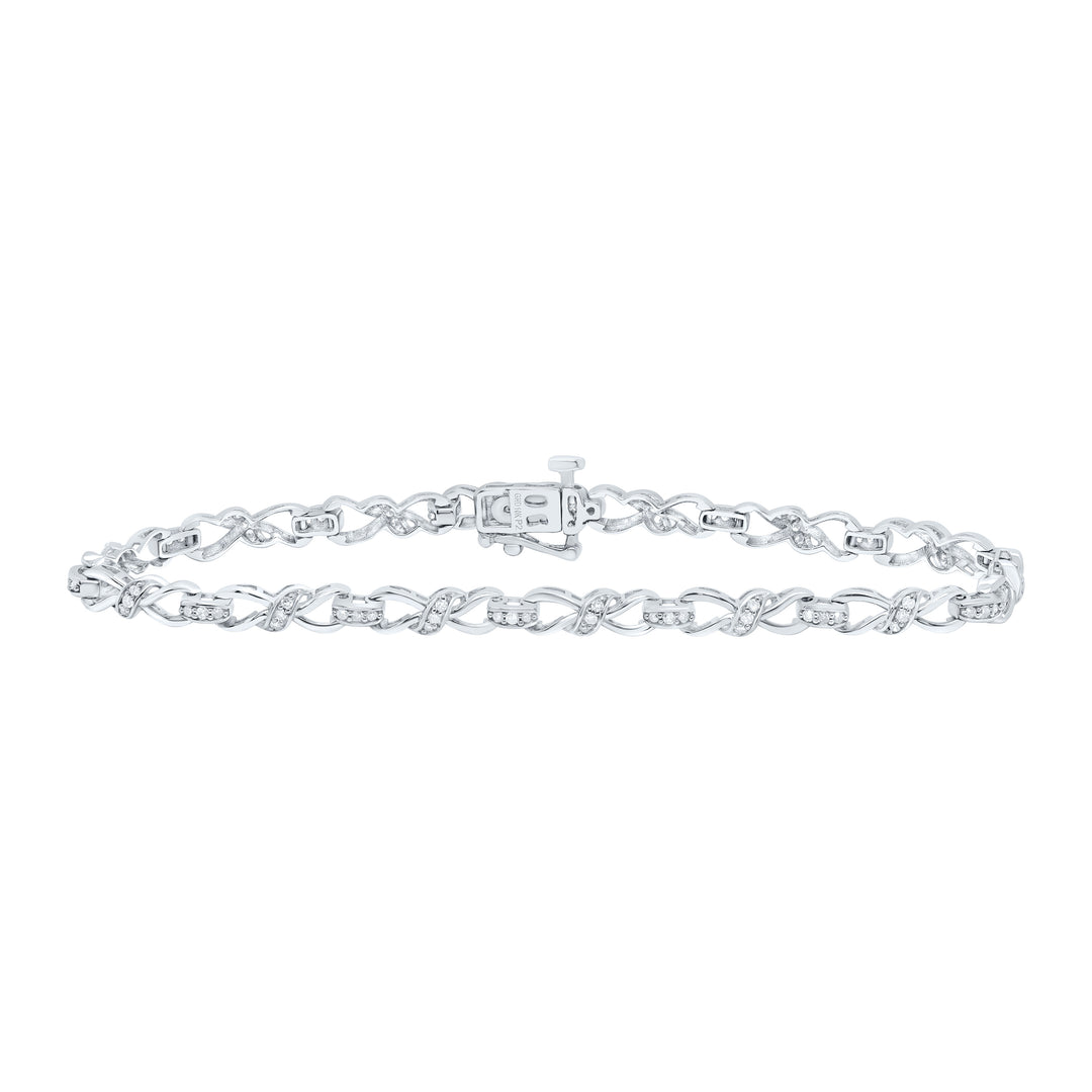 10kt Gold Women's Diamond Bracelet 1/2 ctw
