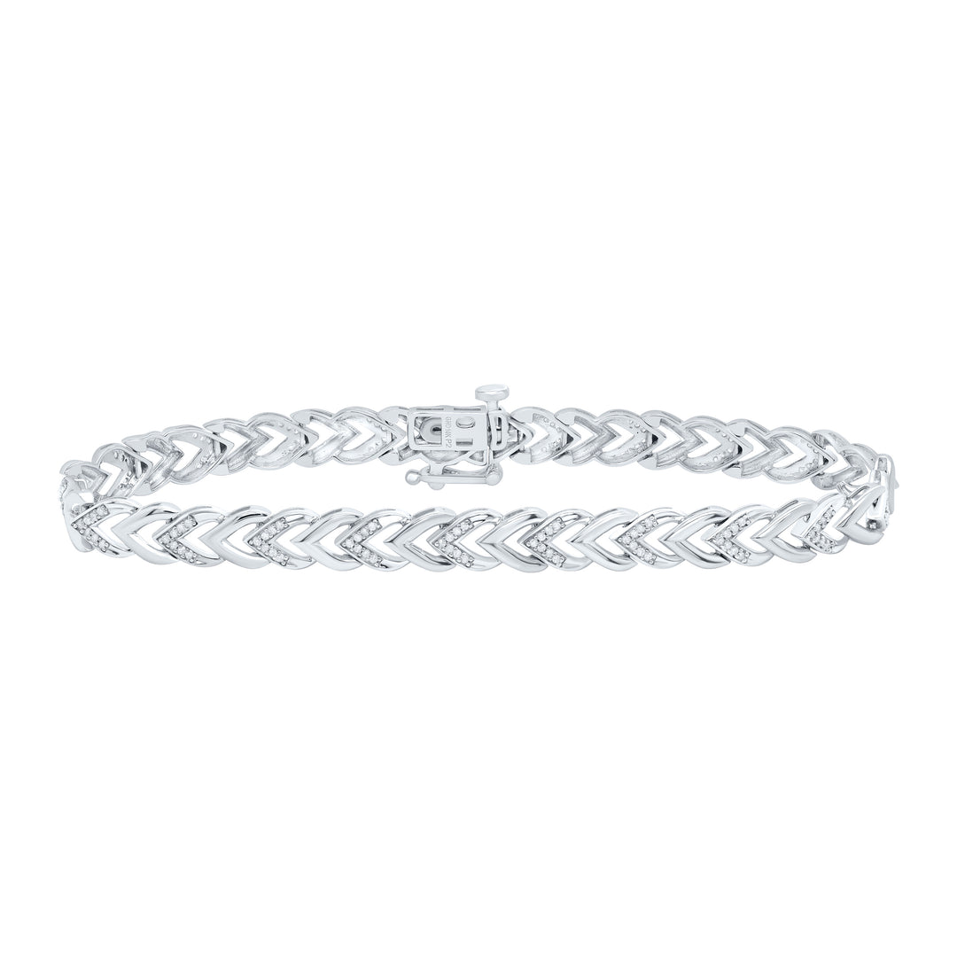 10kt Gold Women's Diamond Bracelet 1/3 ctw