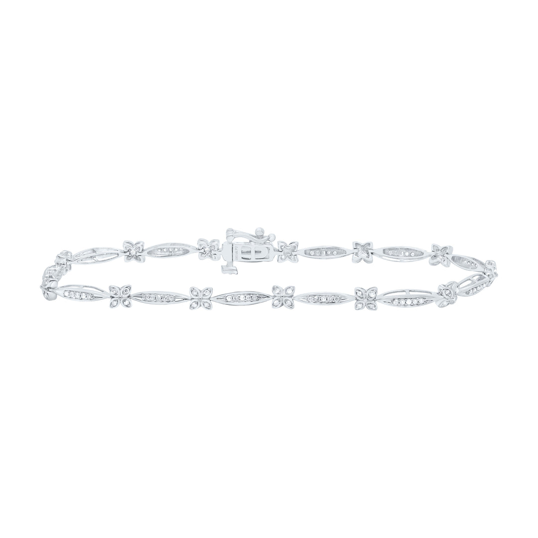 10kt Gold Women's Diamond Bracelet 1/2 ctw