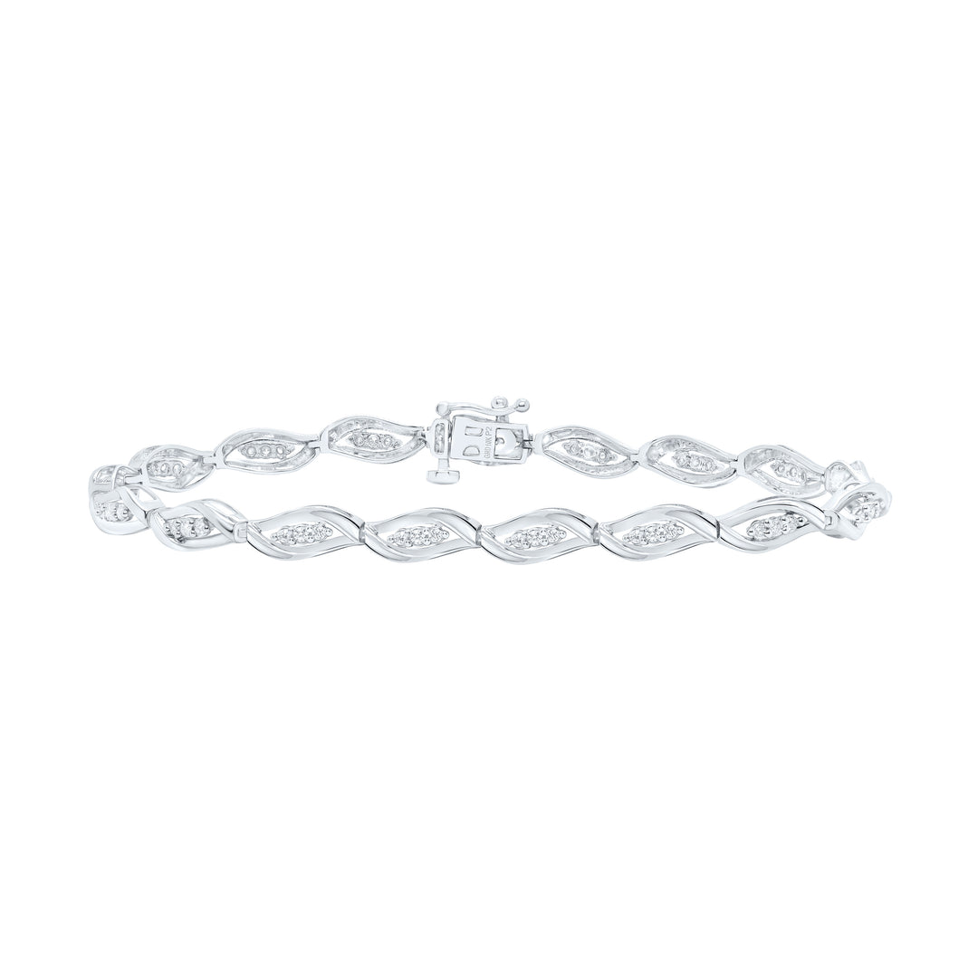 10kt Gold Women's Diamond Bracelet 1/2 ctw