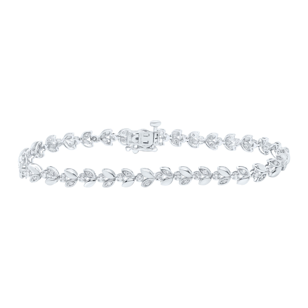 10kt Gold Women's Diamond Bracelet 1/2 ctw
