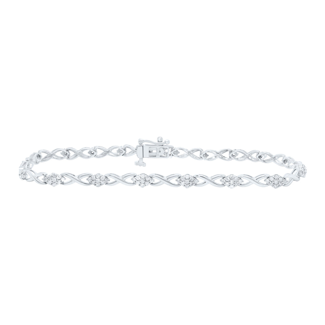 10kt Gold Women's Diamond Bracelet 1/2 ctw