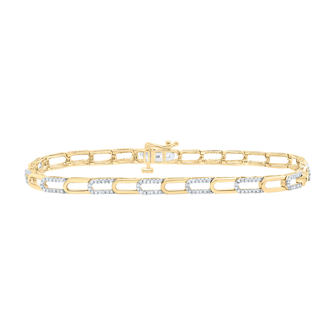 10kt Gold Women's Diamond Bracelet 1/2 ctw