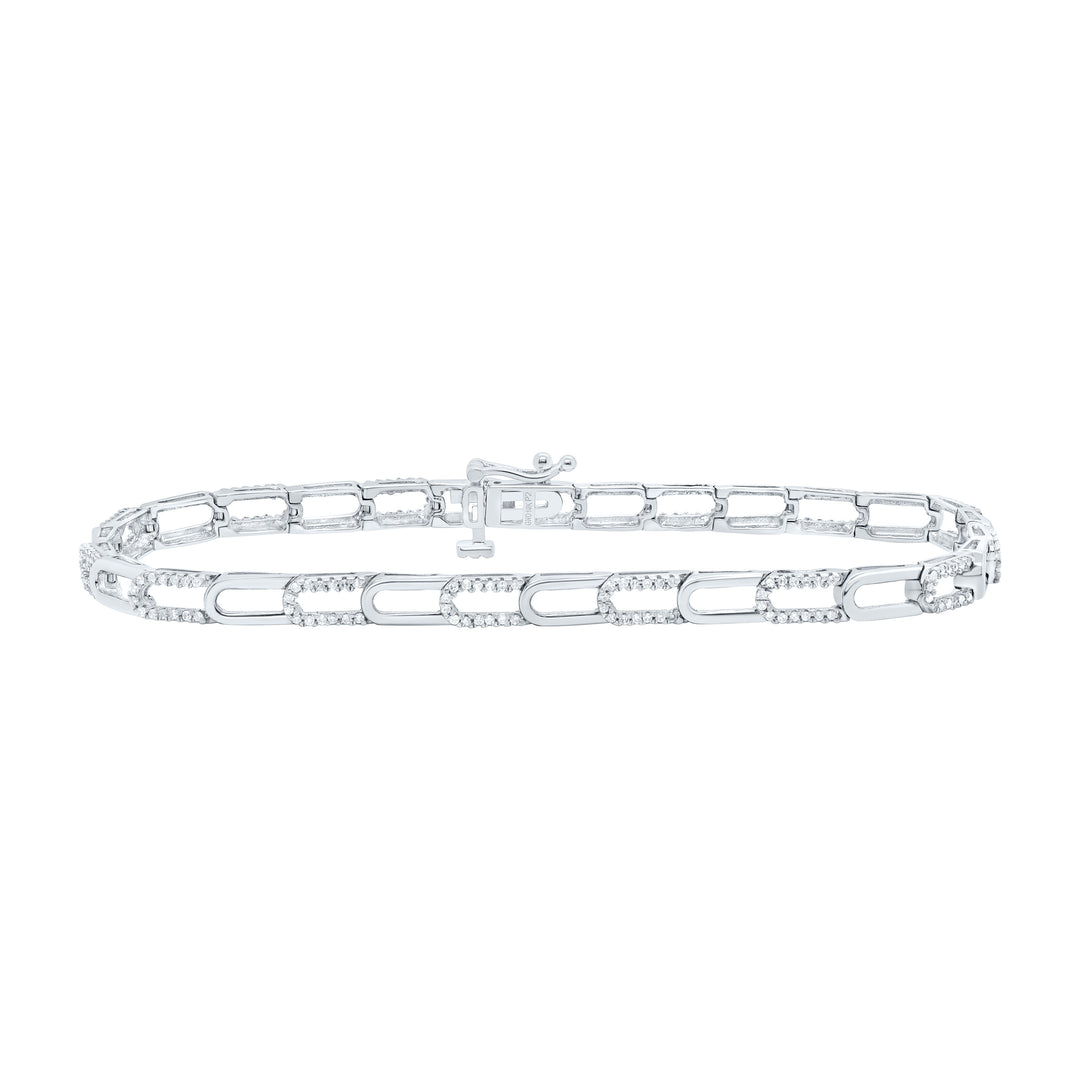 10kt Gold Women's Diamond Bracelet 1/2 ctw