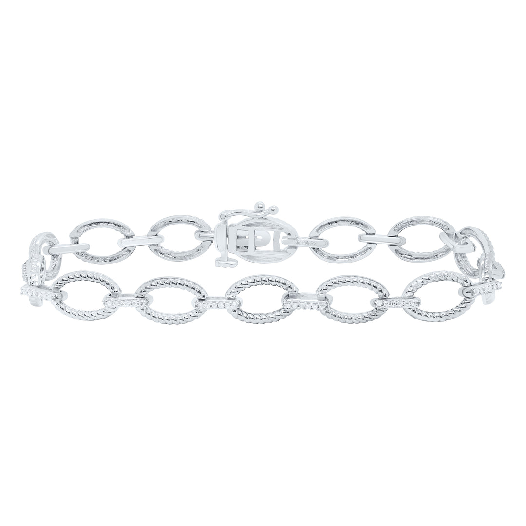10kt Gold Women's Diamond Bracelet 1/4 ctw