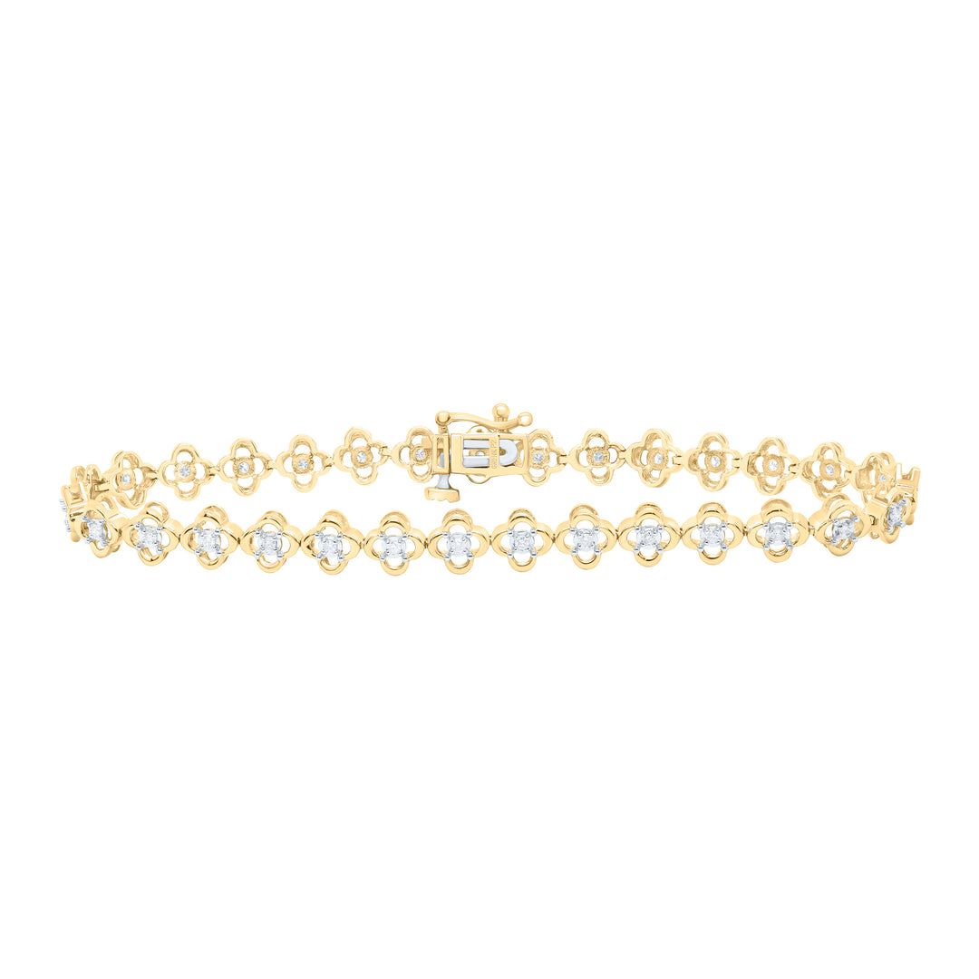10kt Gold Women's Diamond Bracelet 1/3 ctw