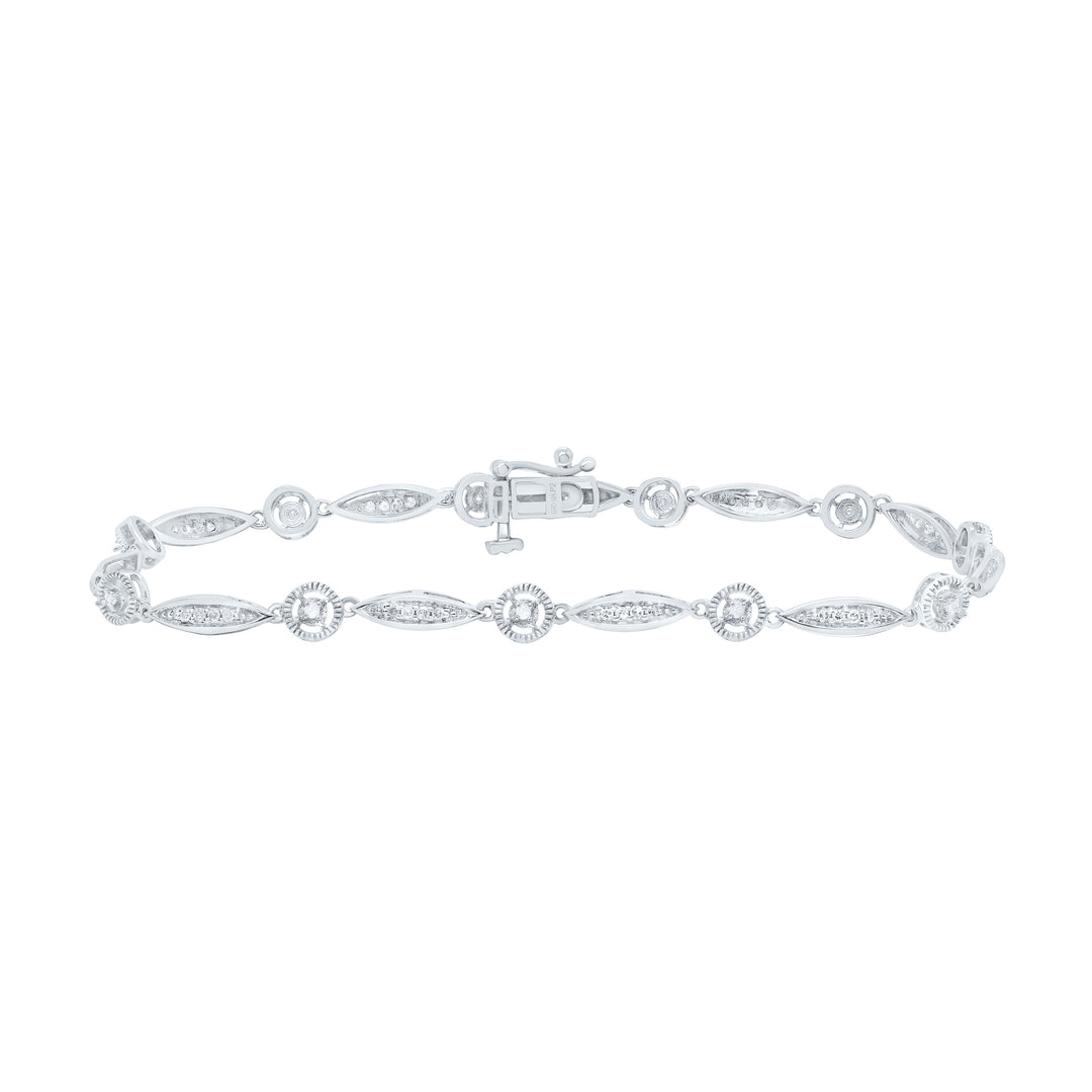 10kt Gold Women's Diamond Bracelet 1/3 ctw