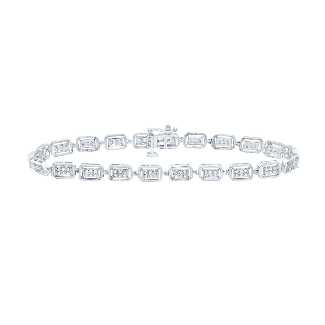 10kt Gold Women's Diamond Bracelet 1/2 ctw
