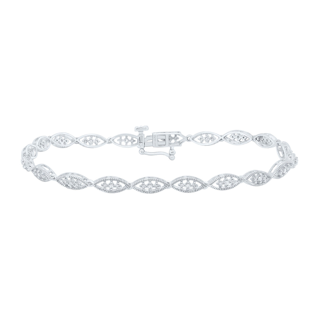 10kt Gold Women's Diamond Bracelet 1/3 ctw