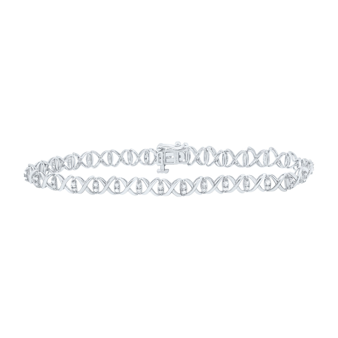 10kt Gold Women's Diamond Bracelet 1/2 ctw