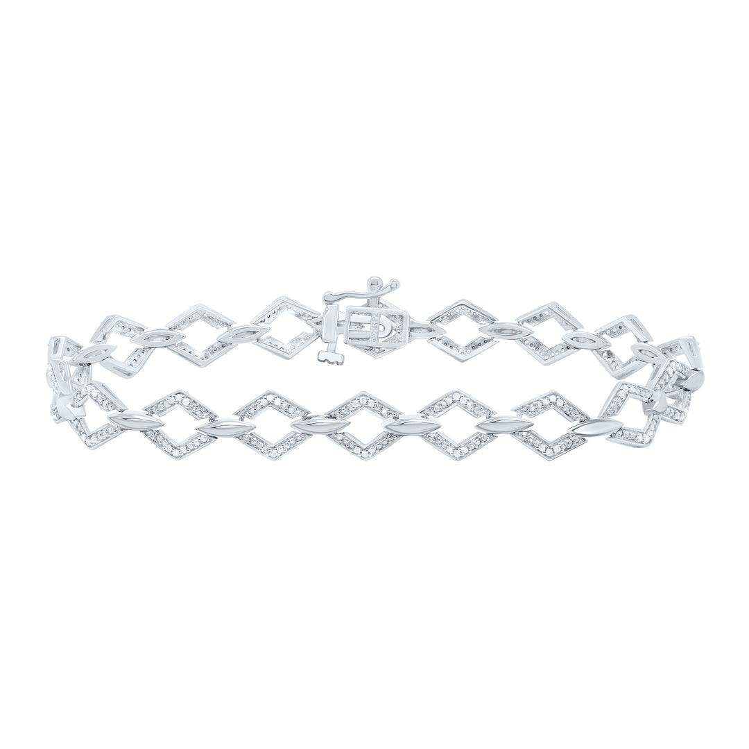 10kt Gold Women's Diamond Bracelet 1/4 ctw