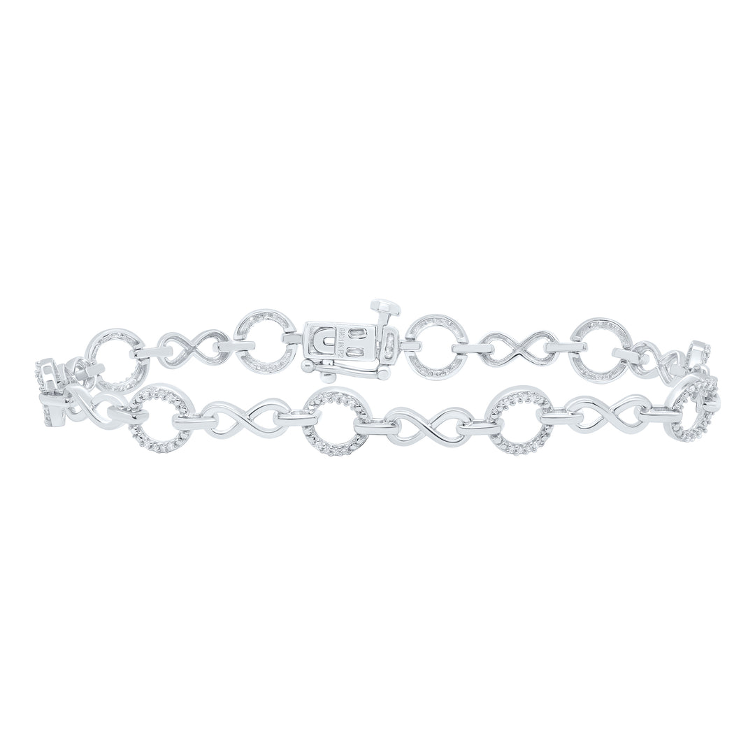 10kt Gold Women's Diamond Bracelet 1/6 ctw