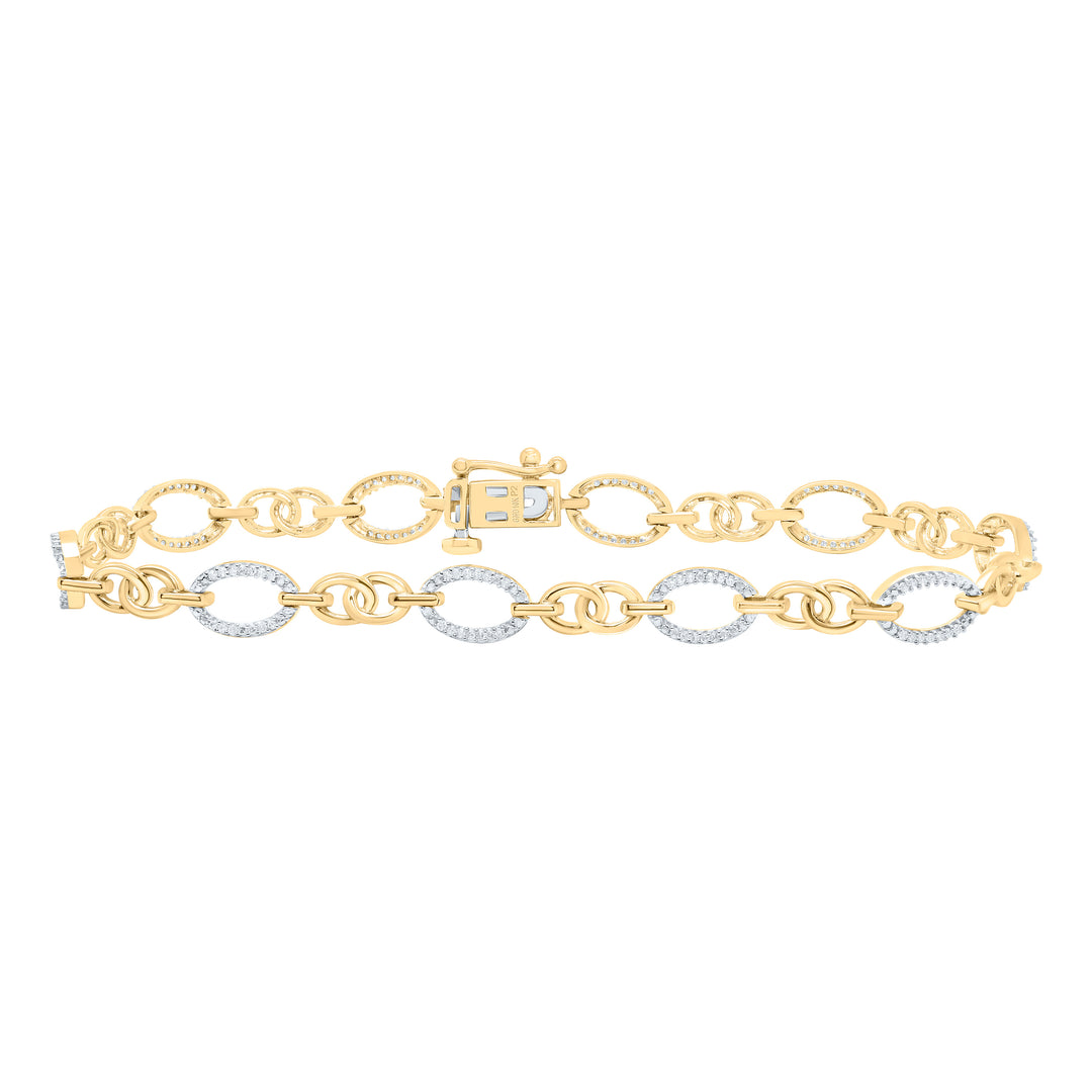 10kt Gold Women's Diamond Bracelet 1/3 ctw