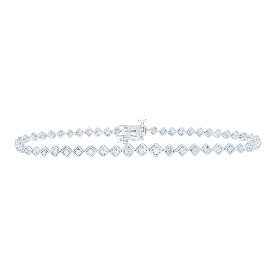 10kt Gold Women's Diamond Bracelet 1/2 ctw