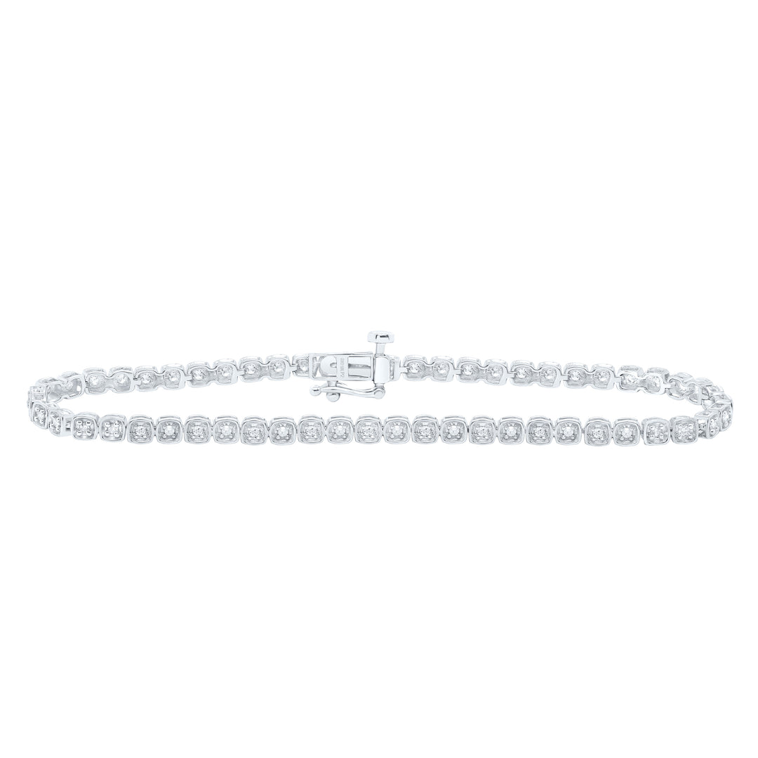 10kt Gold Women's Diamond Bracelet 1/2 ctw