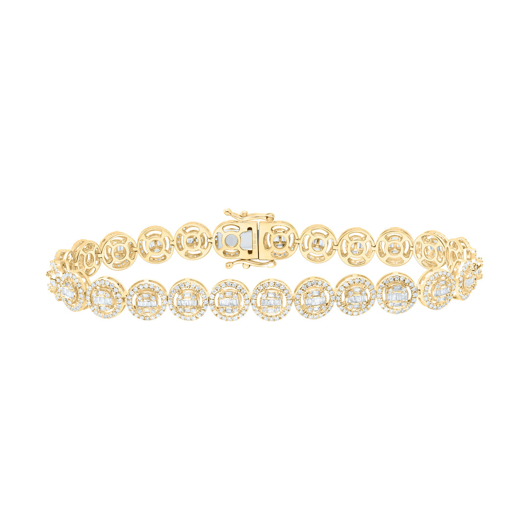 10kt Gold Diamond Bracelet 2-5/8 ctw