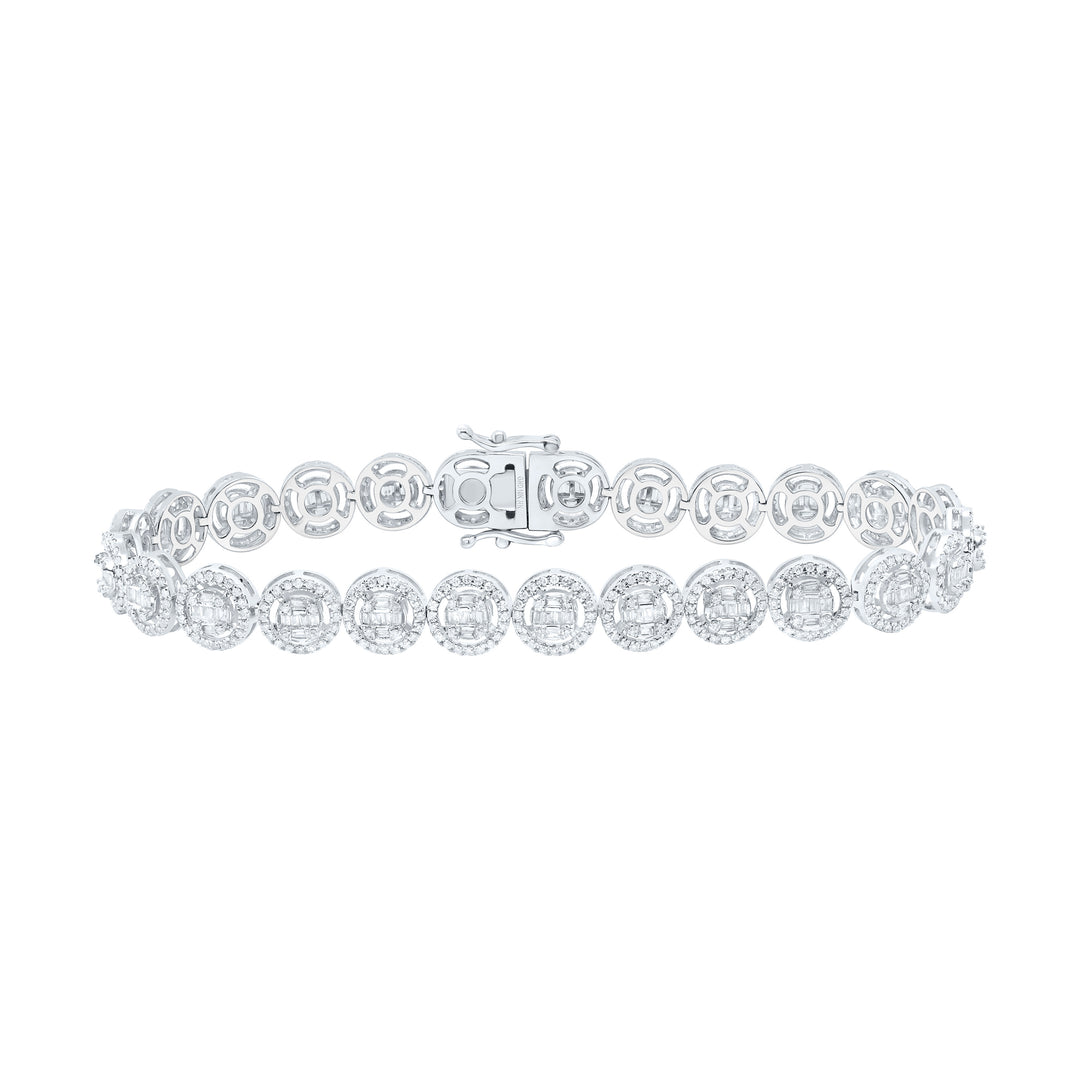 10kt Gold Diamond Bracelet 2-5/8 ctw