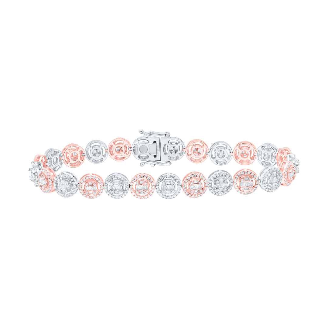 10kt Gold Diamond Bracelet 2-5/8 ctw