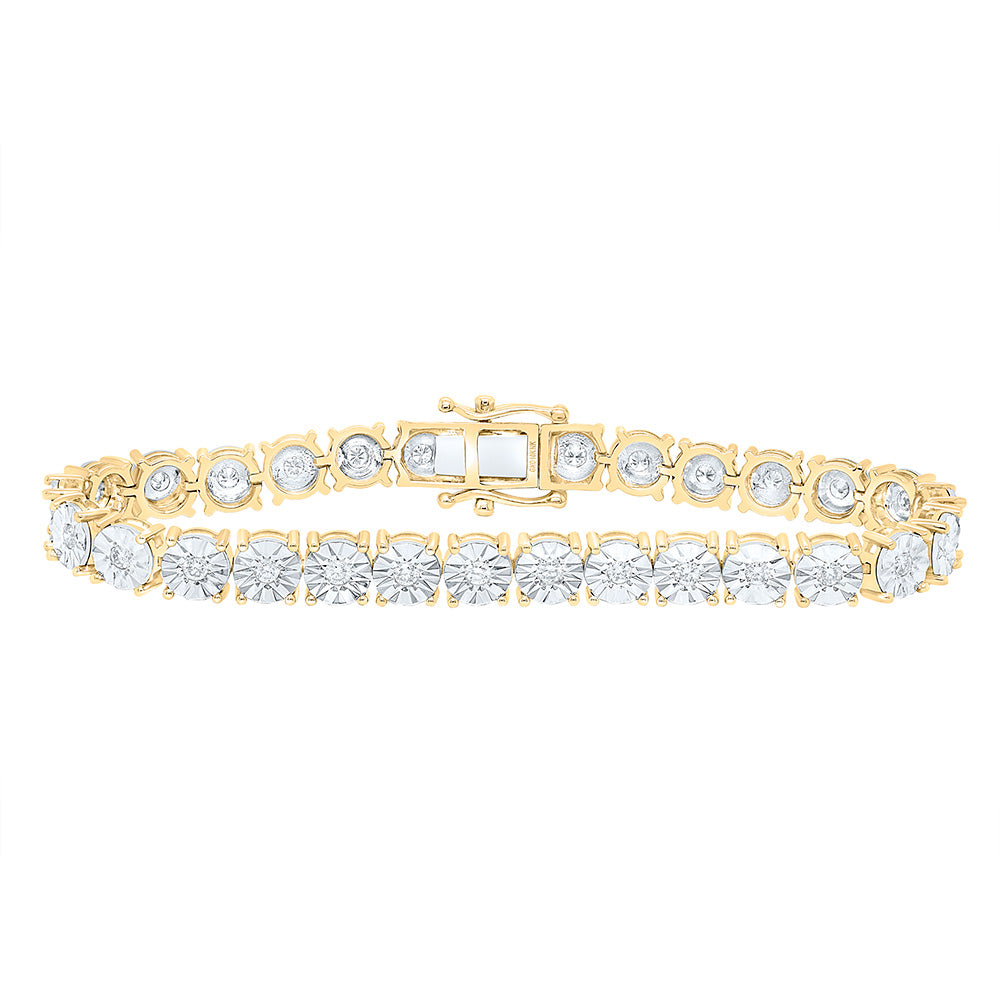 10kt Gold Diamond Tennis Bracelet 1-1/5 ctw