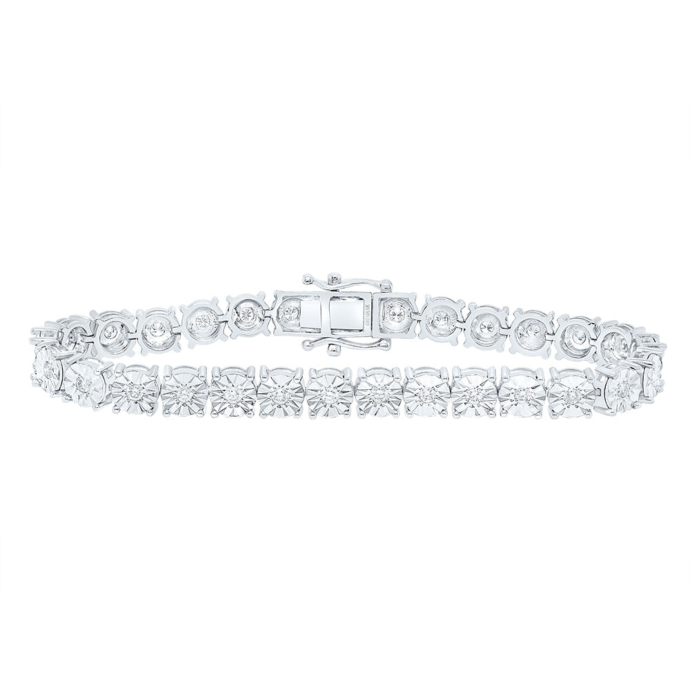 10kt Gold Diamond Tennis Bracelet 1-1/5 ctw