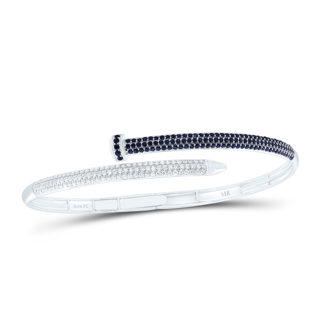 14kt Gold Diamond Bangle 5/8 ctw