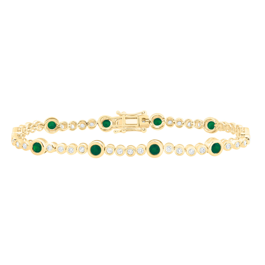 14kt Gold Diamond Bracelet 1-1/5 ctw