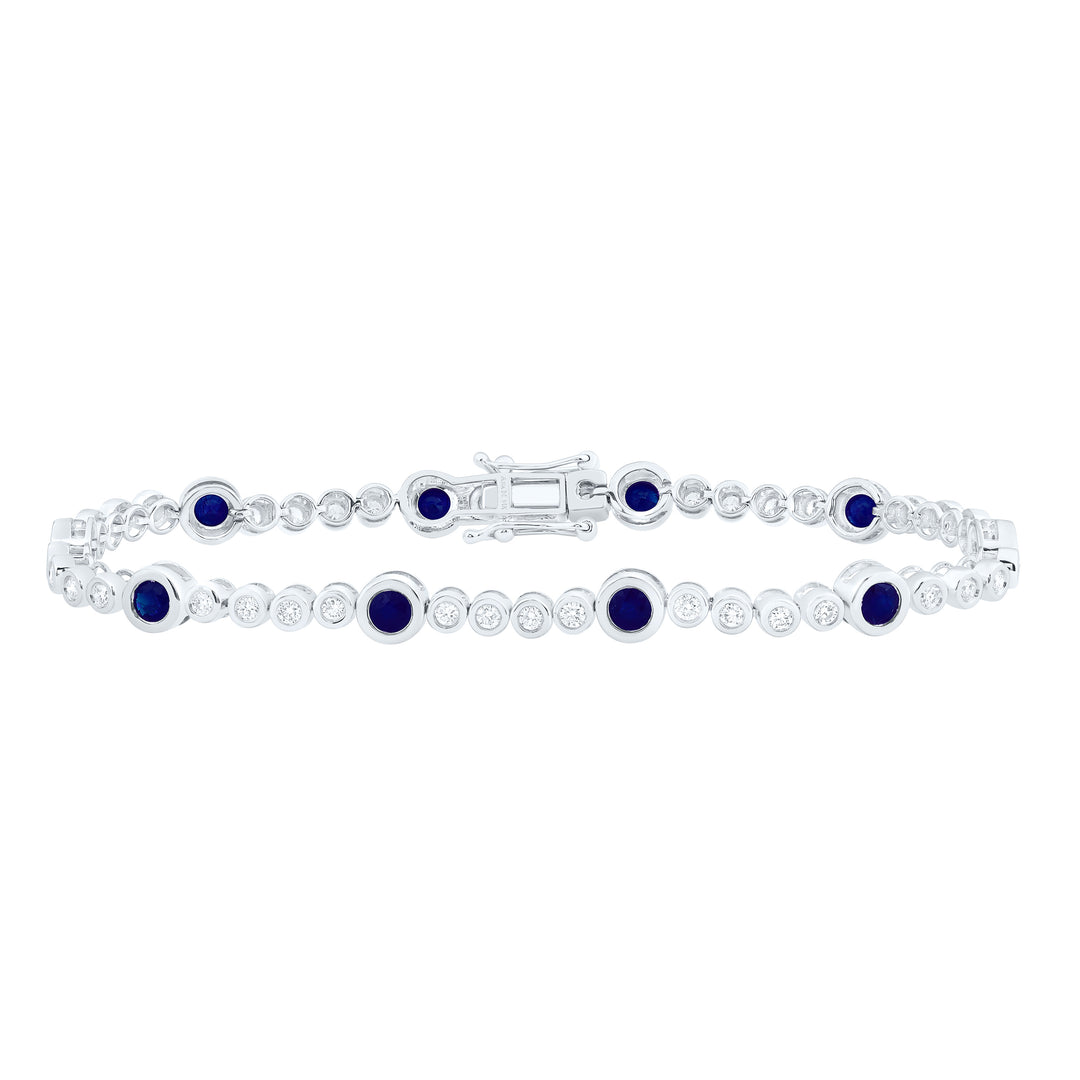 14kt Gold Diamond Bracelet 1-1/5 ctw