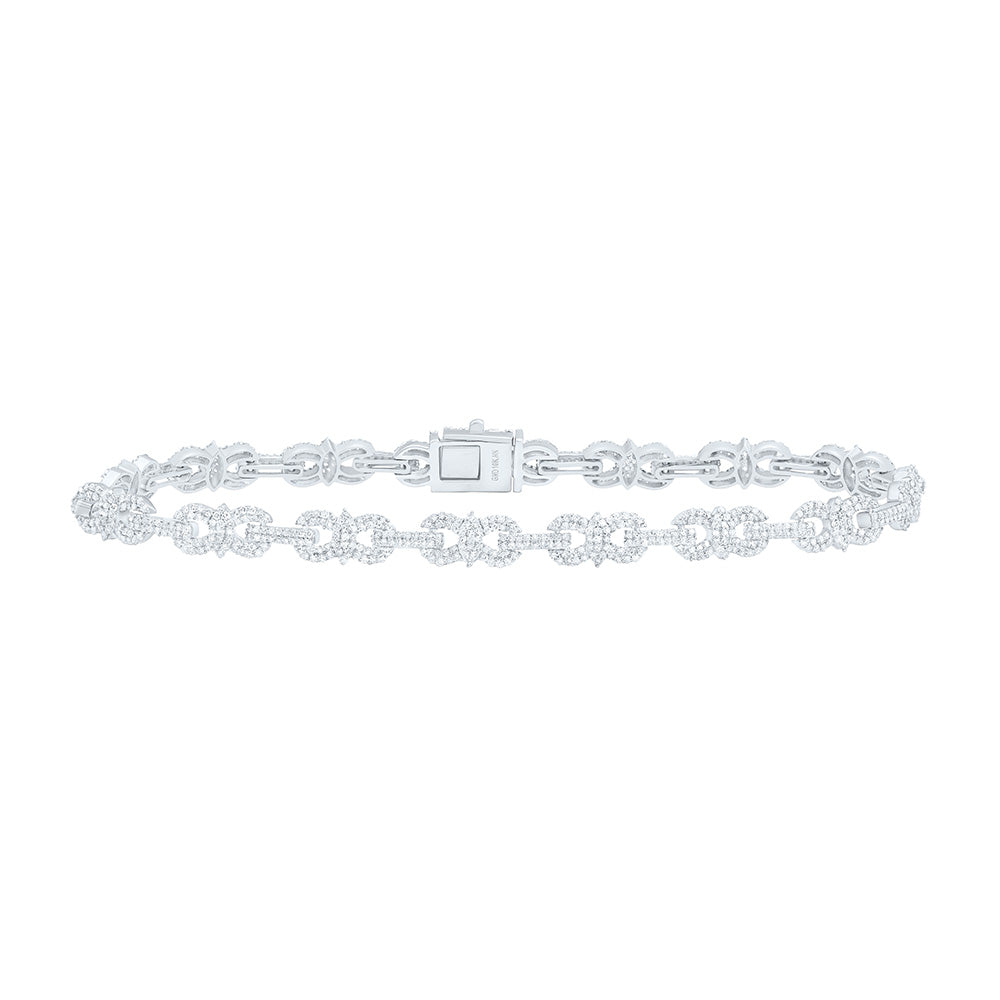 10kt Gold Men's Diamond Bracelet 3 ctw