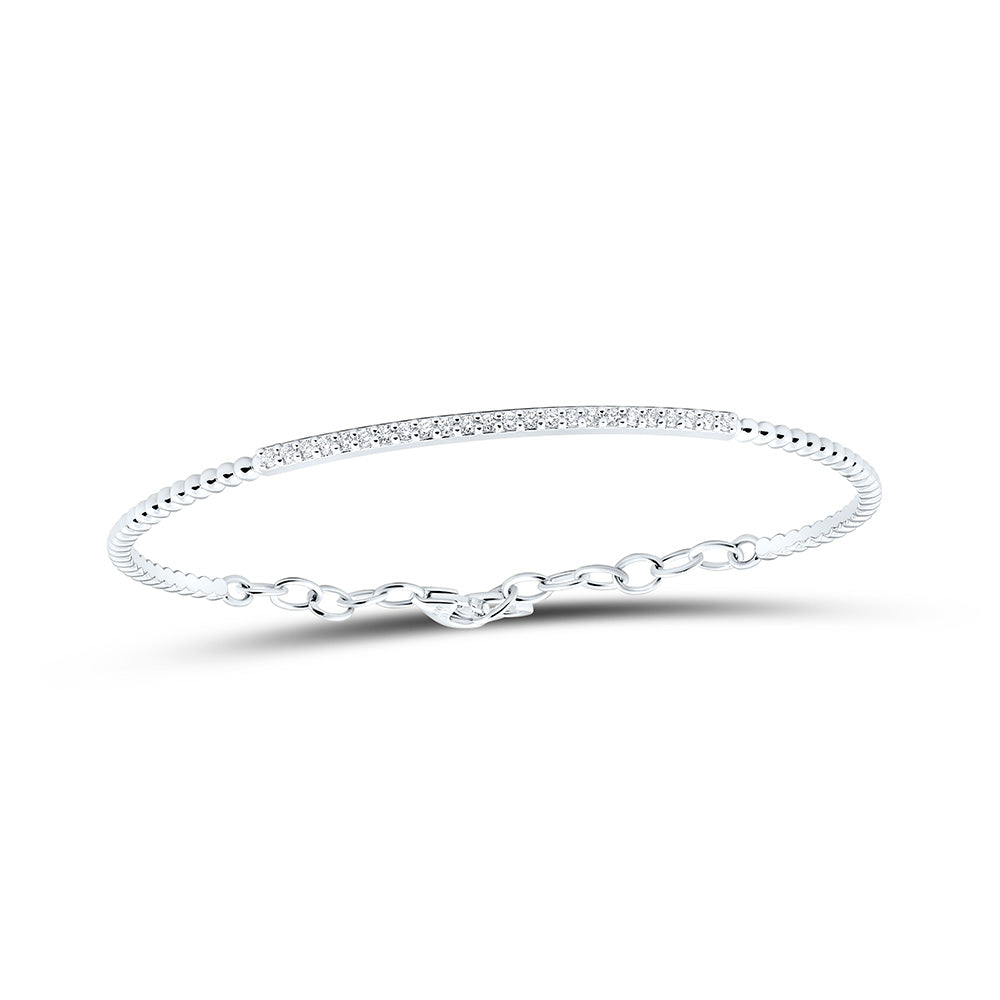 14kt Gold Diamond Bangle 1/3 ctw