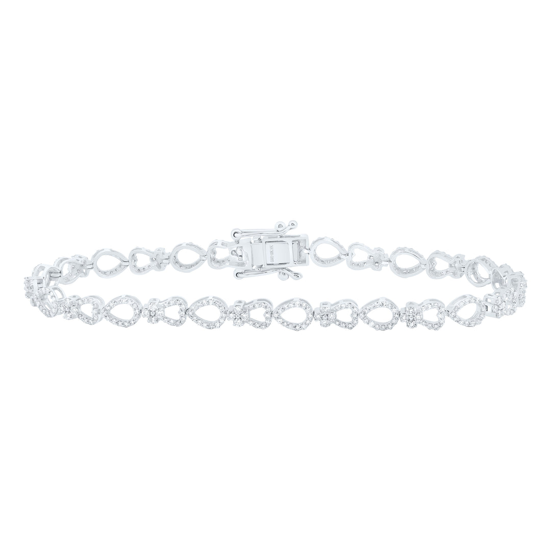 10kt Gold Diamond Bracelet 1-1/3 ctw