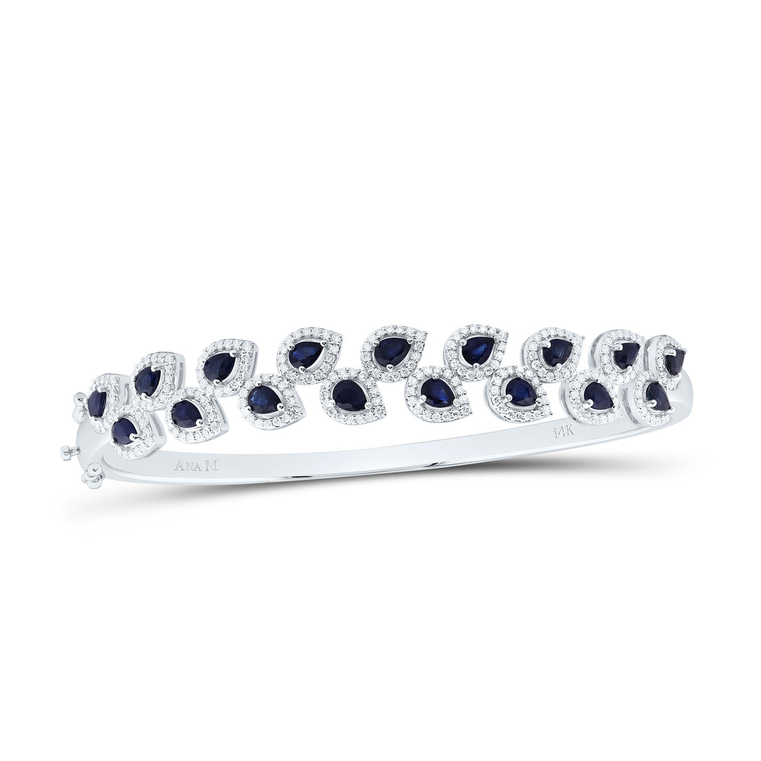 14kt Gold Diamond Bangle 1 ctw