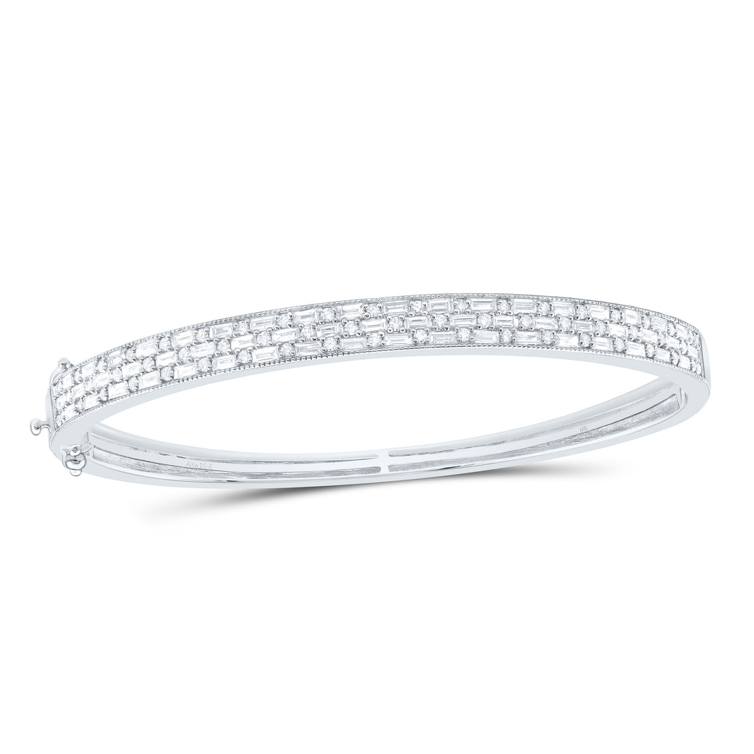 18kt Gold Diamond Bangle 2-1/2 ctw