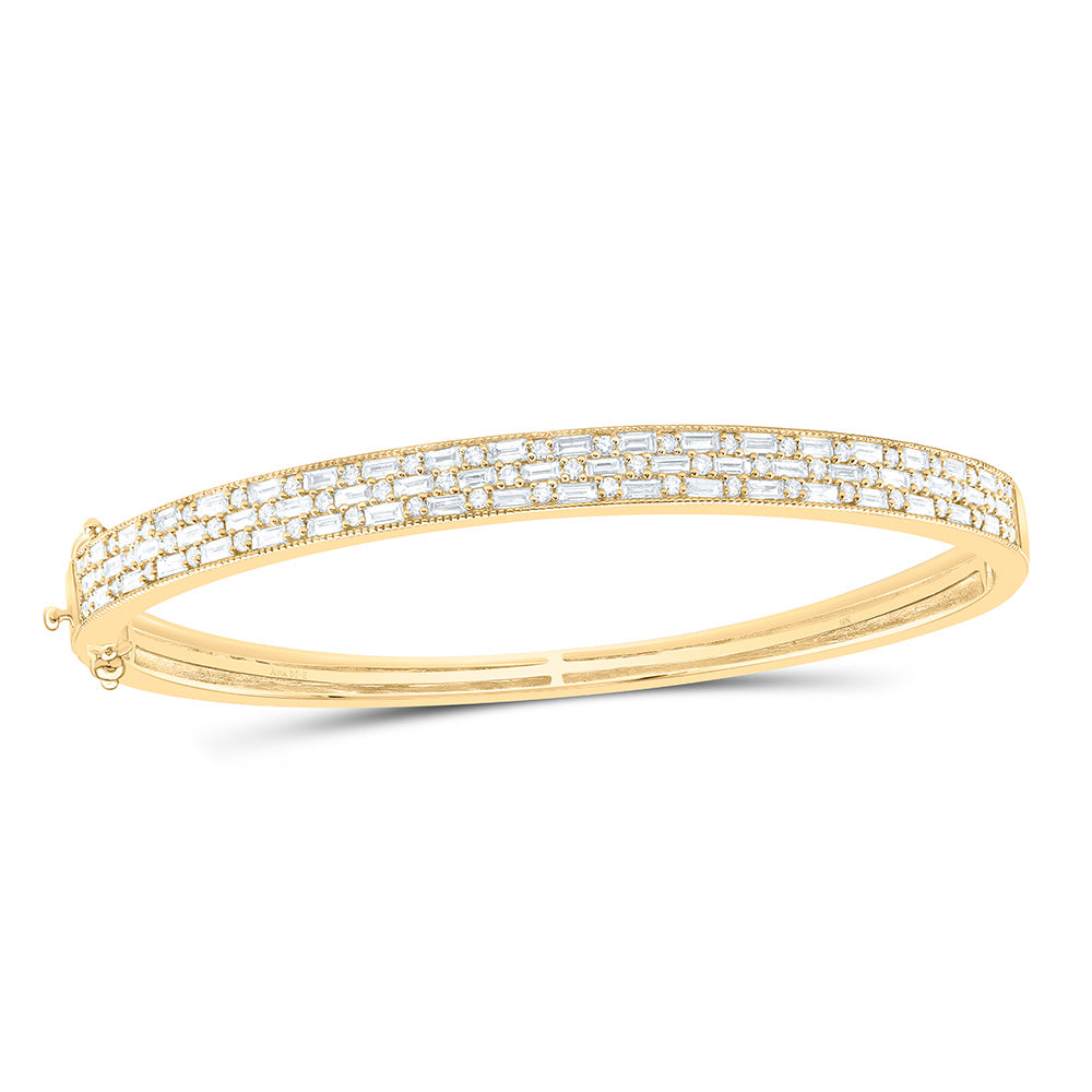 18kt Gold Diamond Bangle 2-1/2 ctw