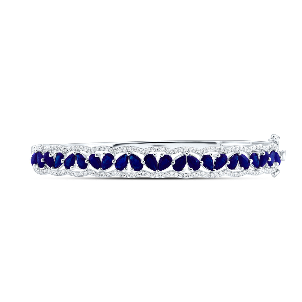 14kt Gold Diamond Bangle 7/8 ctw - view 2