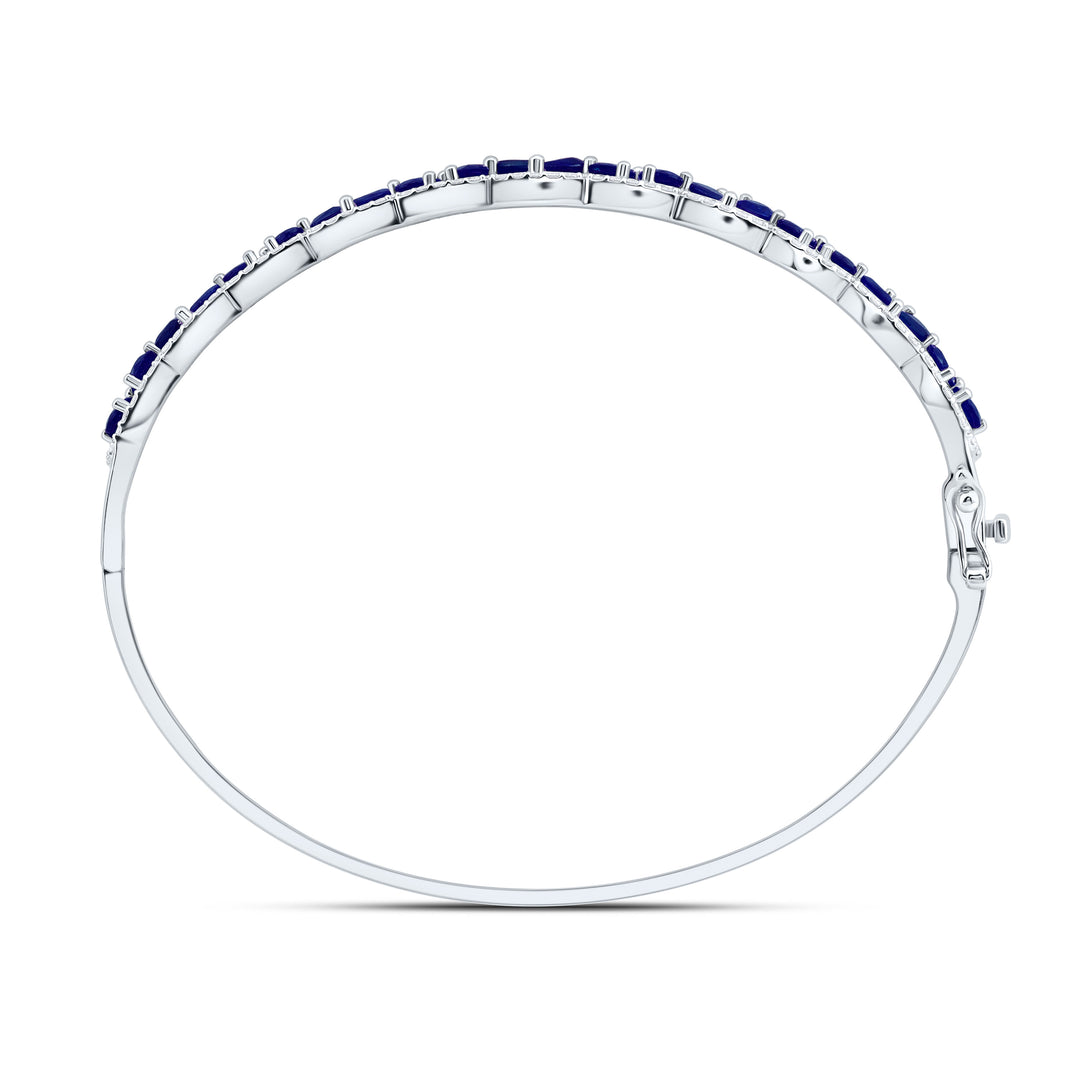 14kt Gold Diamond Bangle 7/8 ctw - view 4