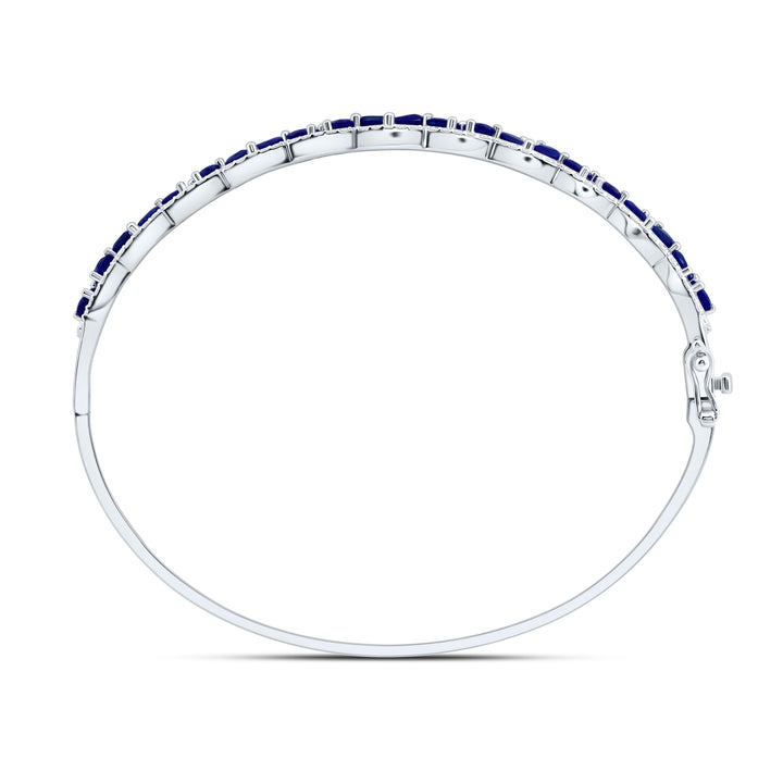 14kt Gold Diamond Bangle 7/8 ctw - view 4