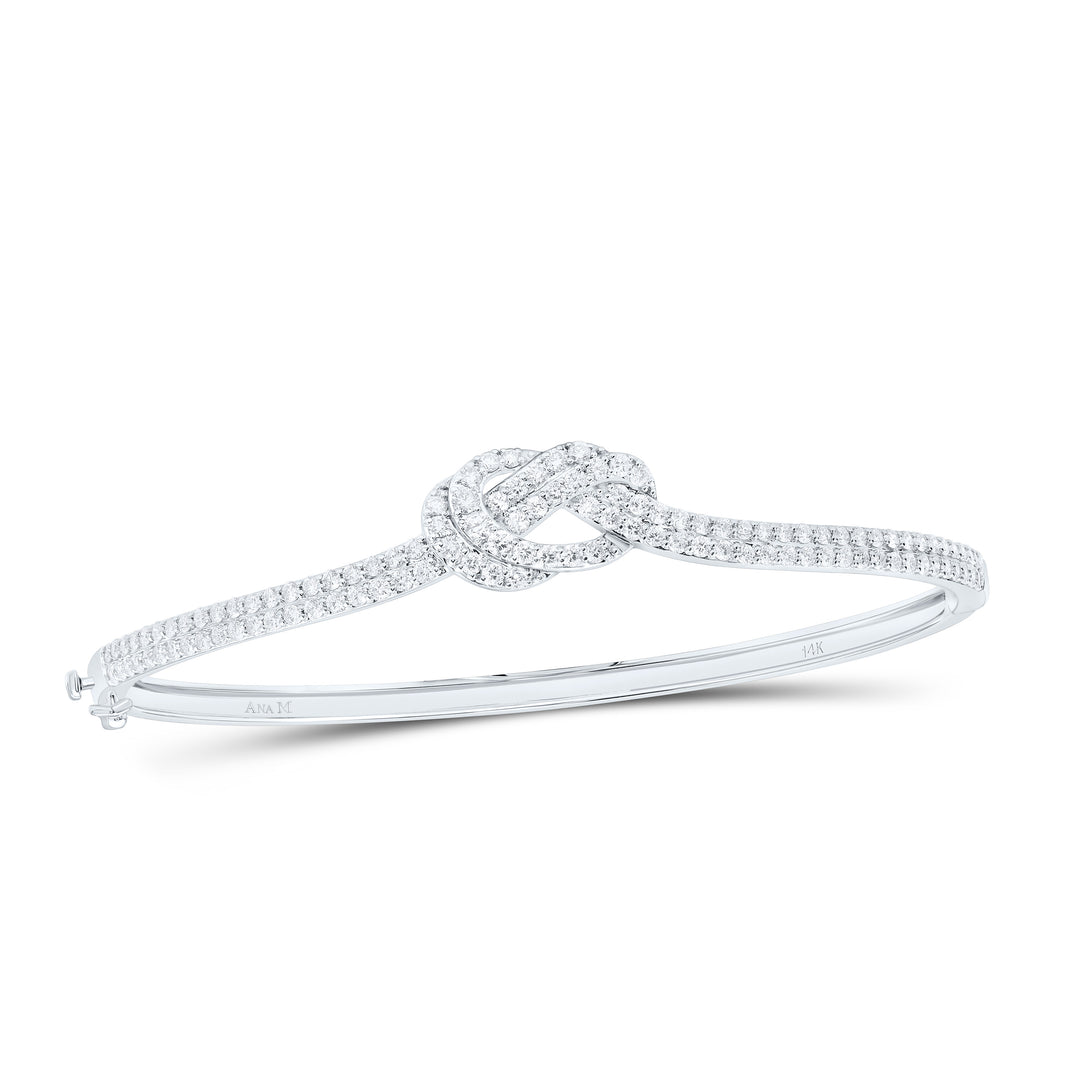 14kt Gold Diamond Bangle 1-3/4 ctw
