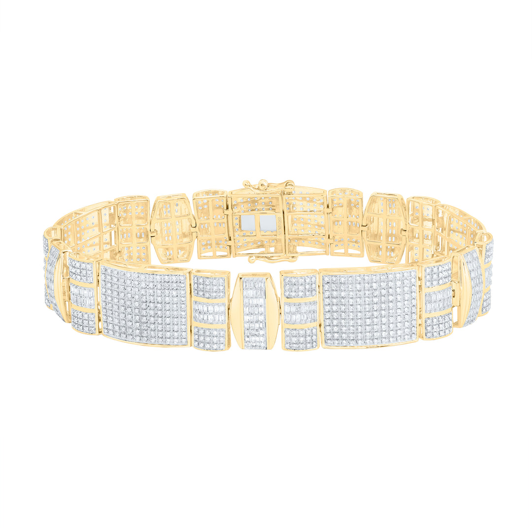 10kt Gold Men's Diamond Bracelet 4 ctw