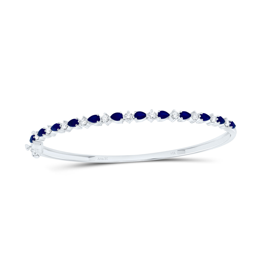 14kt Gold Diamond Bangle 3/4 ctw
