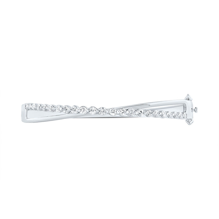 14kt Gold Diamond Bangle 1-5/8 ctw - view 2