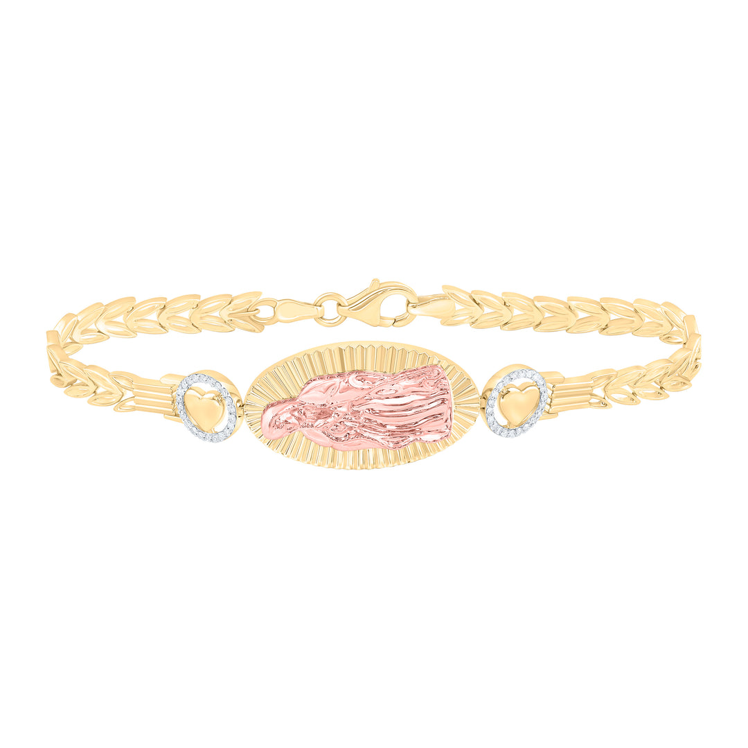 10kt Gold Diamond Bracelet 1/5 ctw