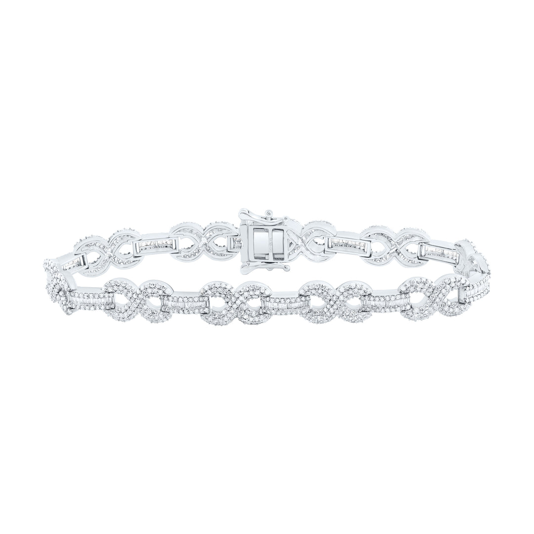 10kt Gold Diamond Bracelet 4 ctw